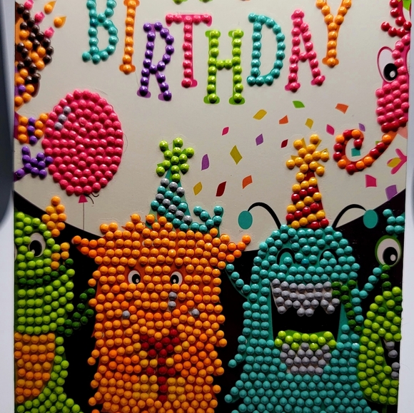SALE 🚨 Monster Happy Birthday Card Handmade - Picture 6 of 12